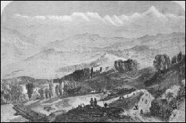 very early Everest from Darjeeling